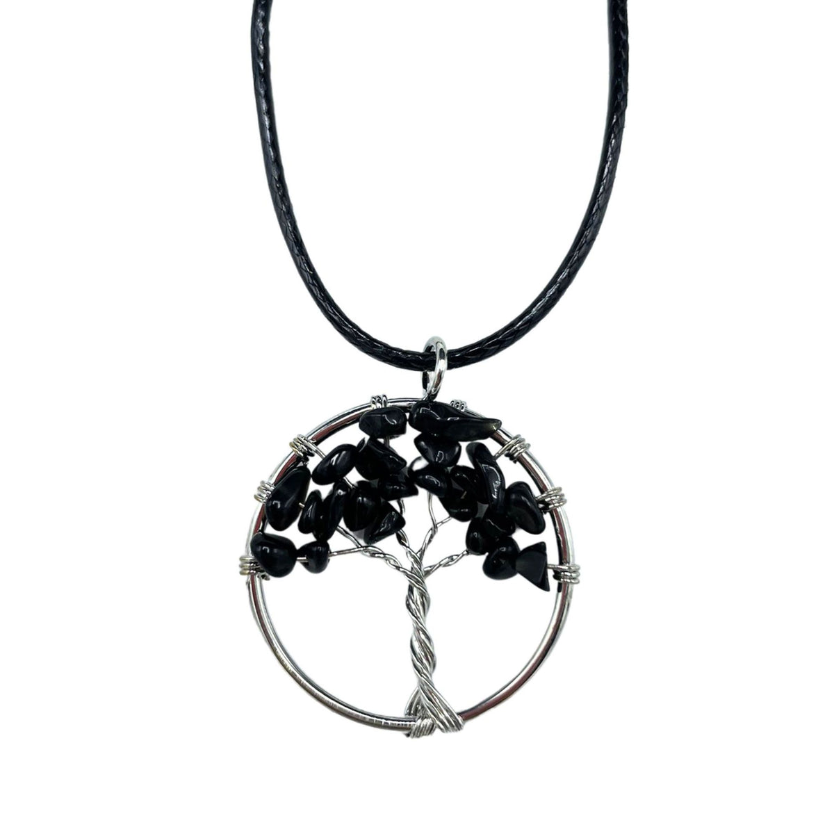 Tree of Life Pendant – Black Agate, NooEdge UK
