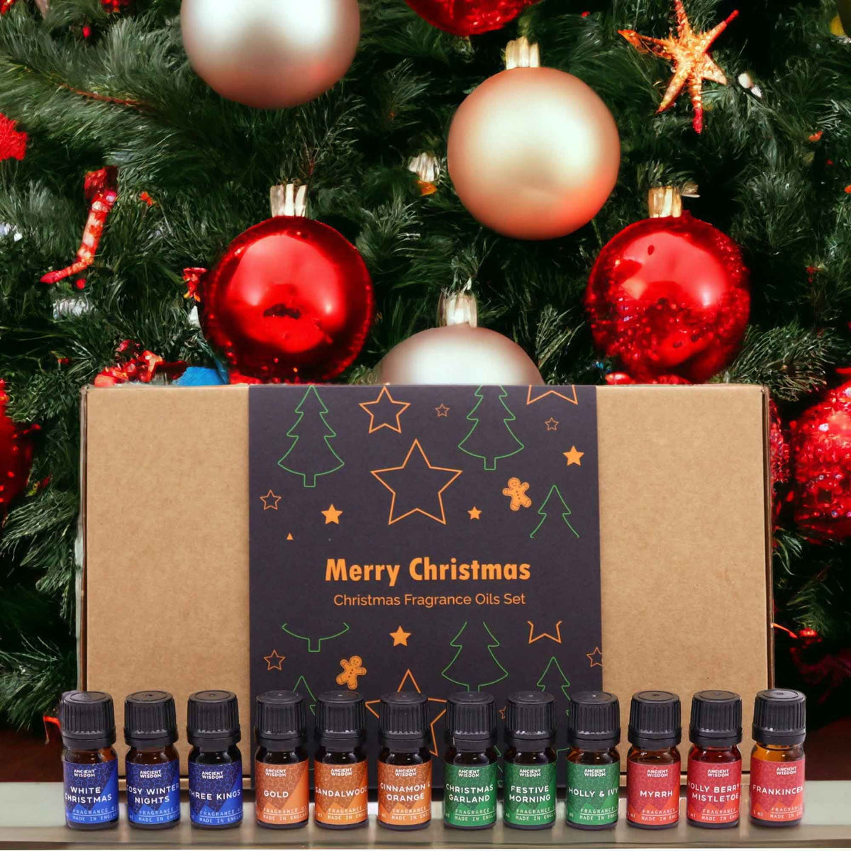 Christmas Fragrance Oil Gift Set – alternate angle, NooEdge UK