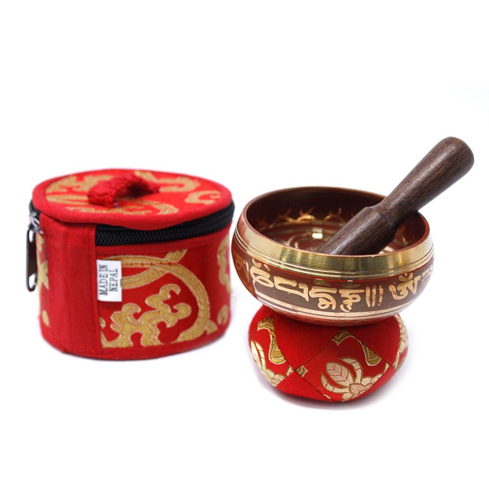 Singing Bowl Gift Set – Mini Red, NooEdge UK