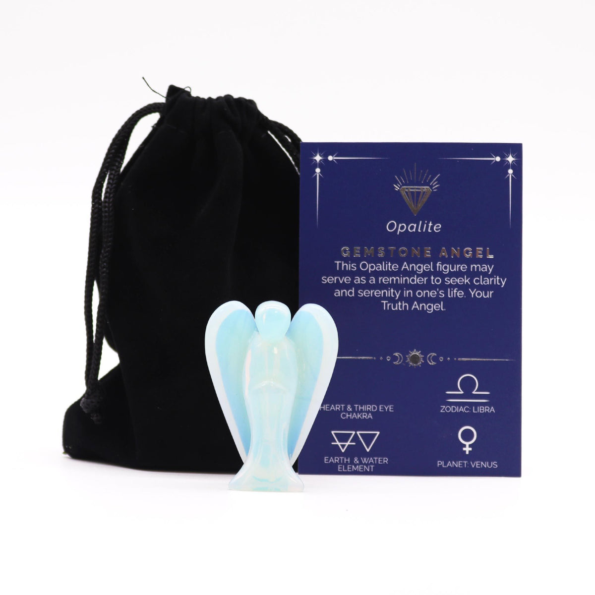 Gemstone Angel Figure – Opalite, NooEdge UK