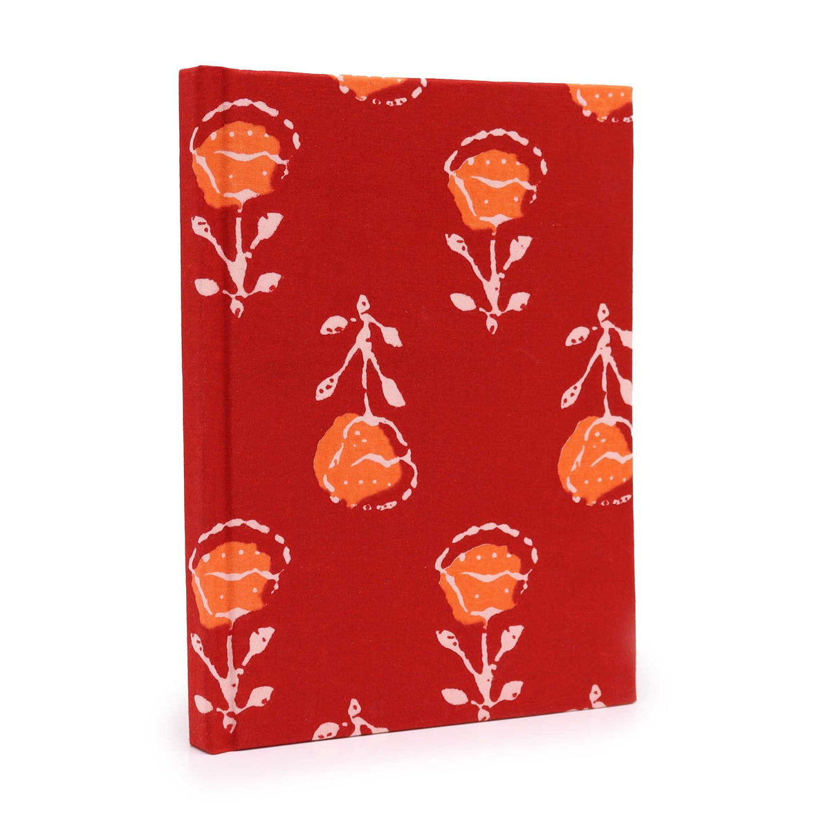 Cotton Bound Notebook 20x15cm 96 Pages – Roses, NooEdge UK
