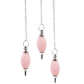 Lingam Shaped Gemstone Pendulum – Rose Quartz – NooEdge UK