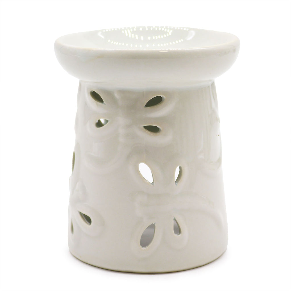 Classic White Oil Burner – Dragonfly – NooEdge UK