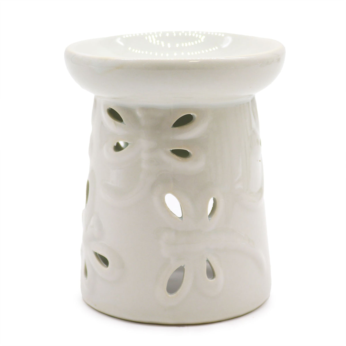 Classic White Oil Burner – Dragonfly – NooEdge UK