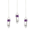 Seeker of Truth – Double Power Pendulum Amethyst Globe Clear Quartz Do – NooEdge UK