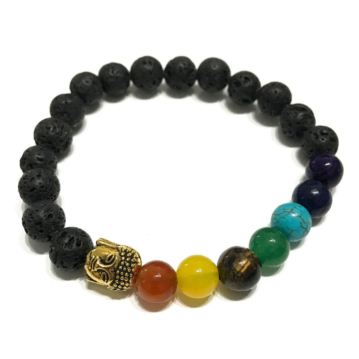 Lava Stone Bracelet – Buddha Chakra, NooEdge UK