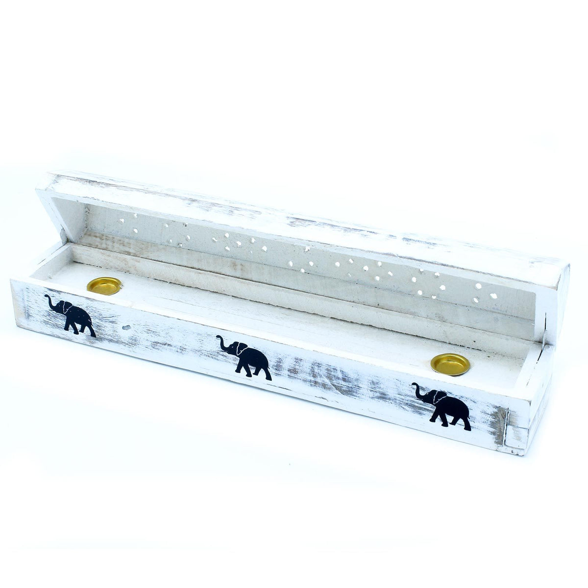 White Washed Incense Holder – Smoke Box, NooEdge UK