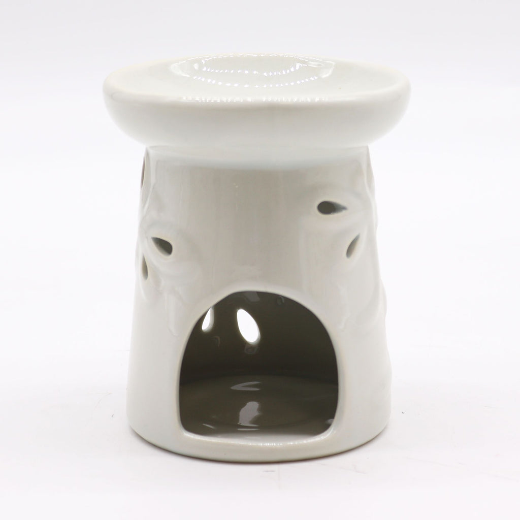 Classic White Oil Burner – Dragonfly alternate view, NooEdge UK