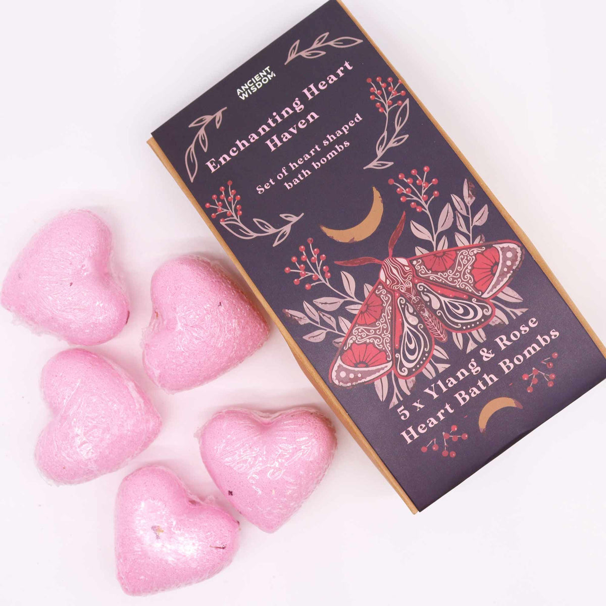 Enchanting Heart Heaven Bath Heart Gift Set close-up, NooEdge UK