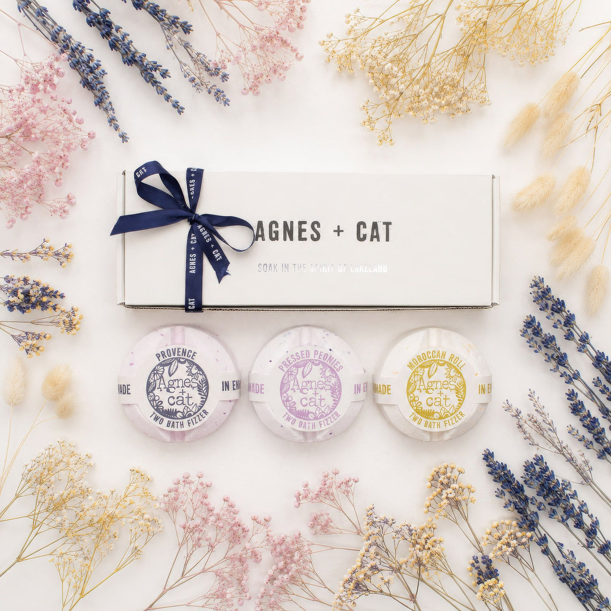 Agnes + Cat Bath Fizzer Gift Set – Secret Garden, NooEdge UK
