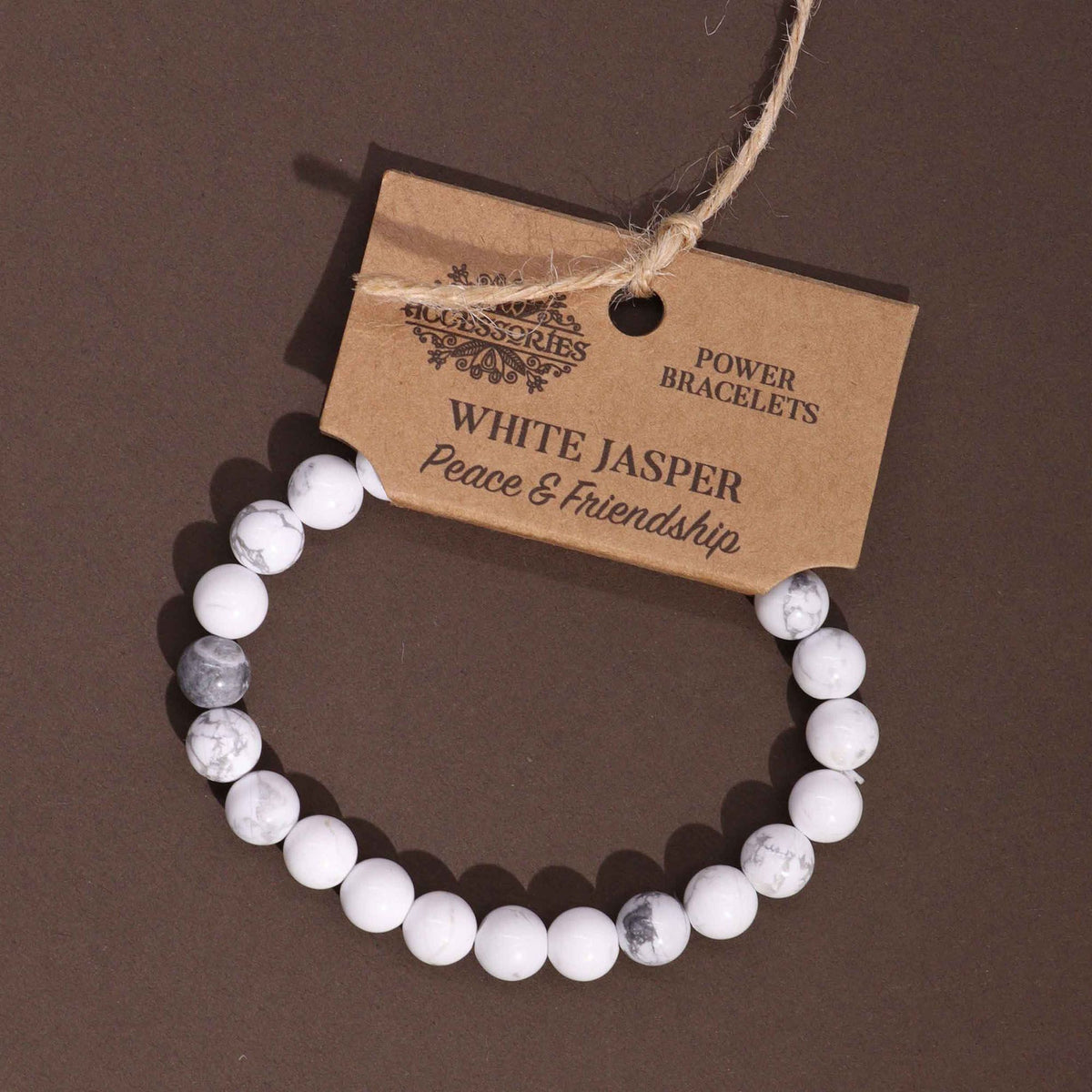 Power Bracelet – White Jasper, NooEdge UK