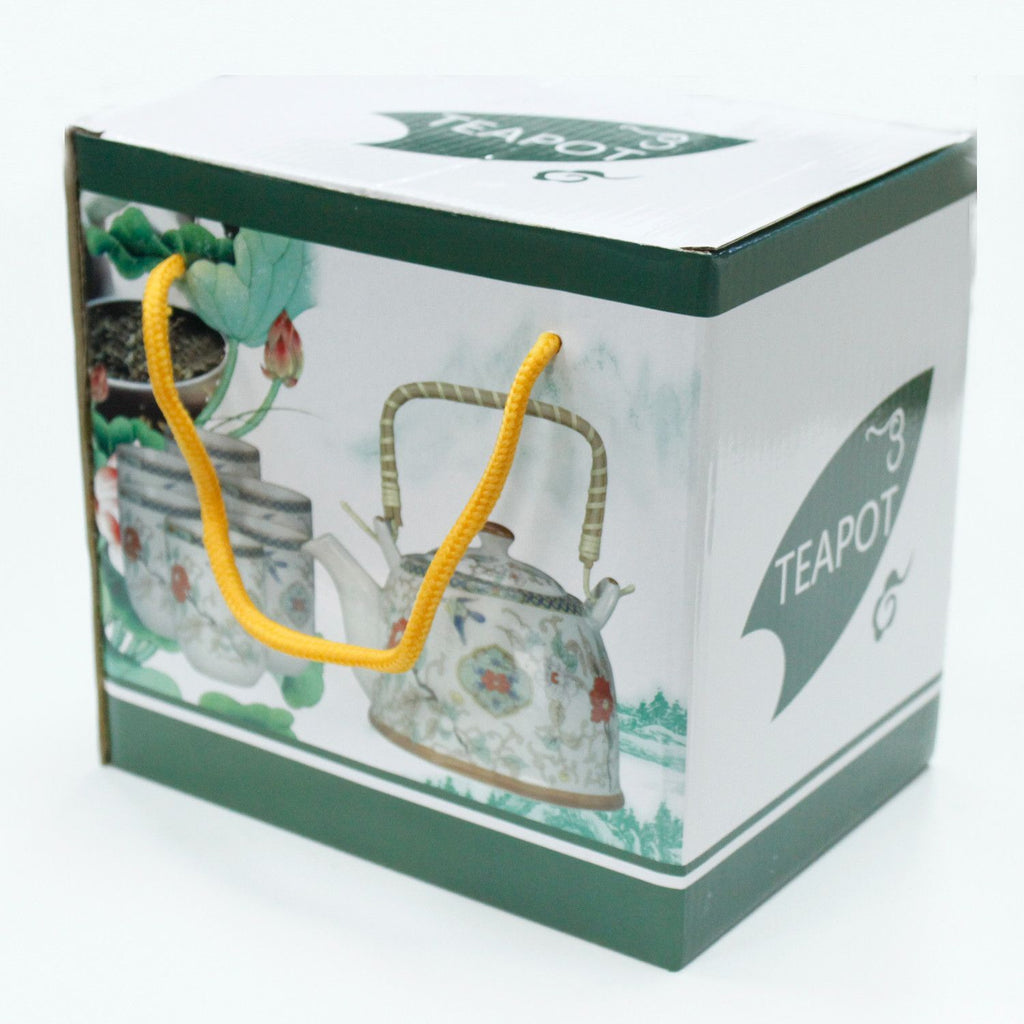Herbal Teapot Set – front view, NooEdge UK