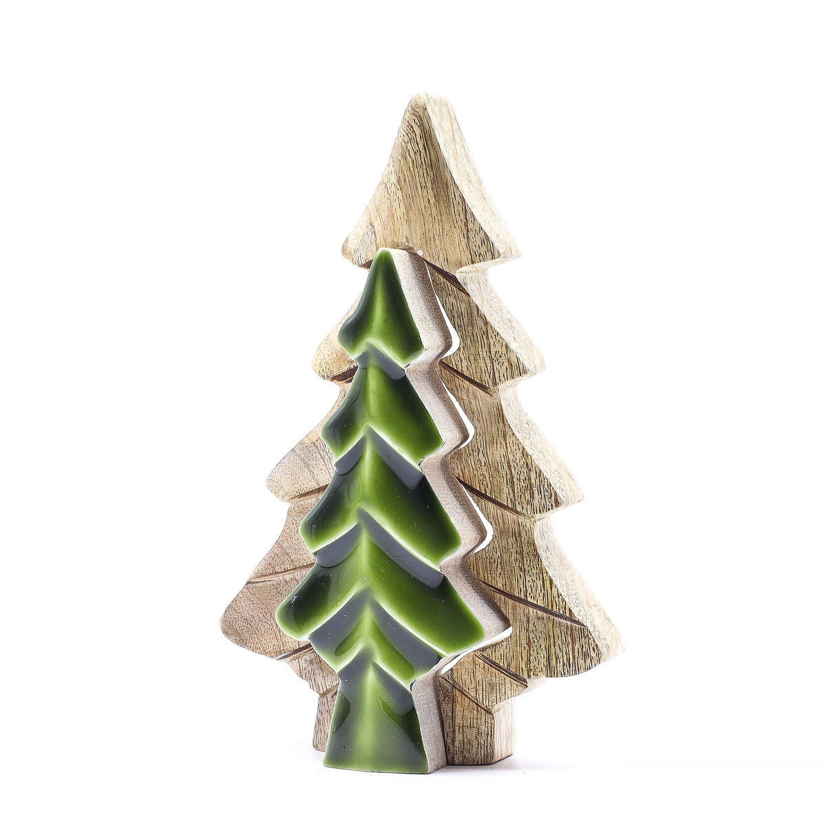 Small Tree in a Tree Wooden Decoration – alternate angle, NooEdge UK