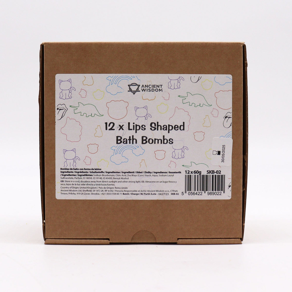 Lips Bath Bomb 60g – alternate angle, NooEdge UK