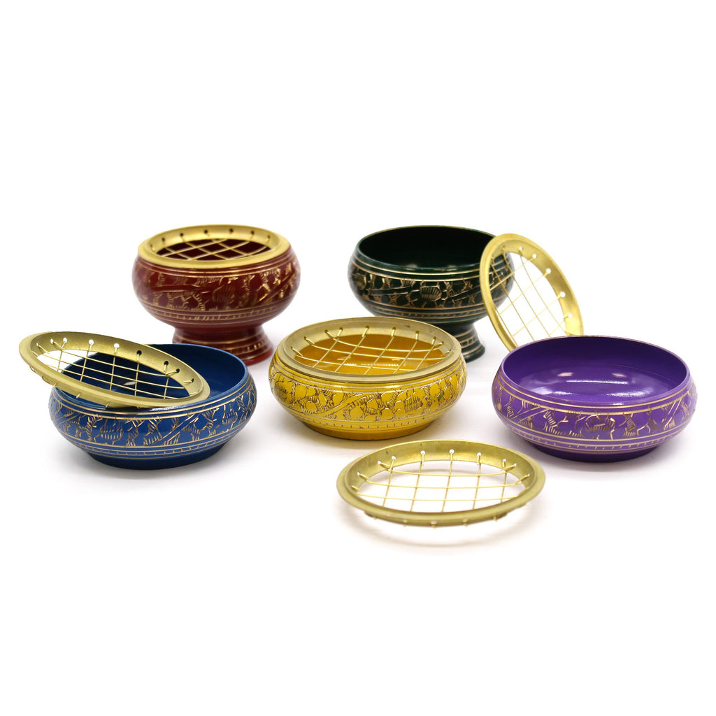 Chakra Charcoal Incense Jar – Crown alternate view, NooEdge UK