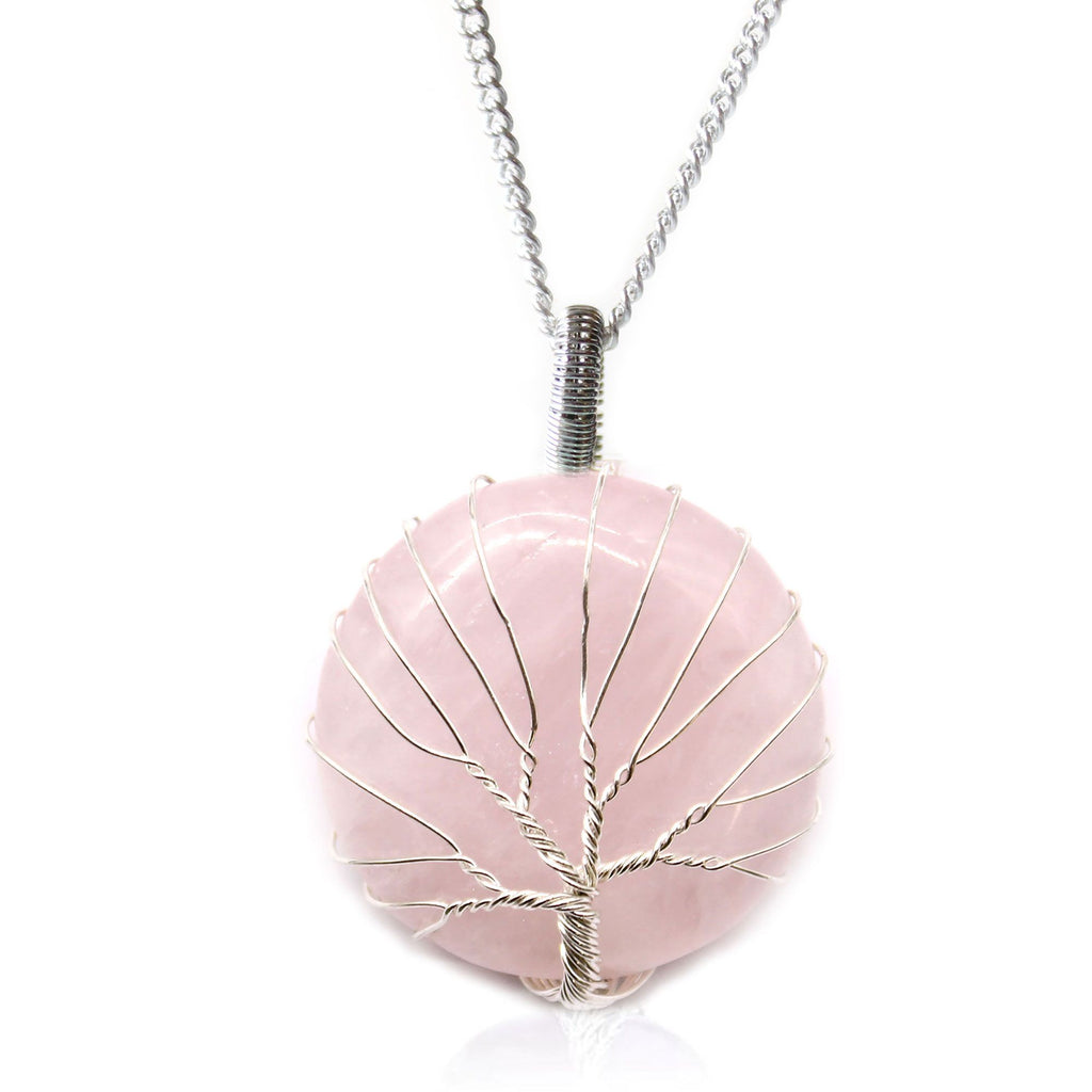 Tree of Life Gemstone Necklace – alternate angle, NooEdge UK