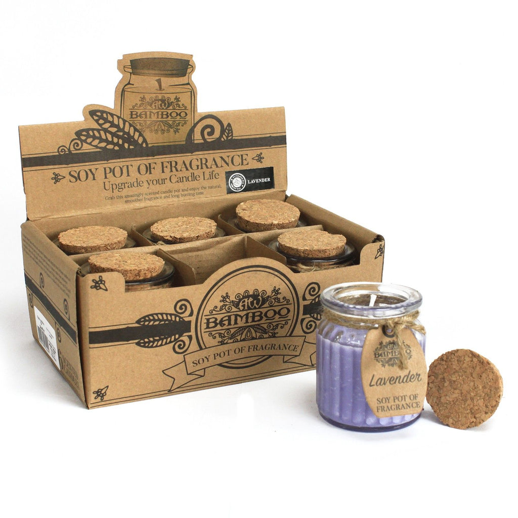 Lavender Soy Pot of Fragrance Candles alternate view, NooEdge UK