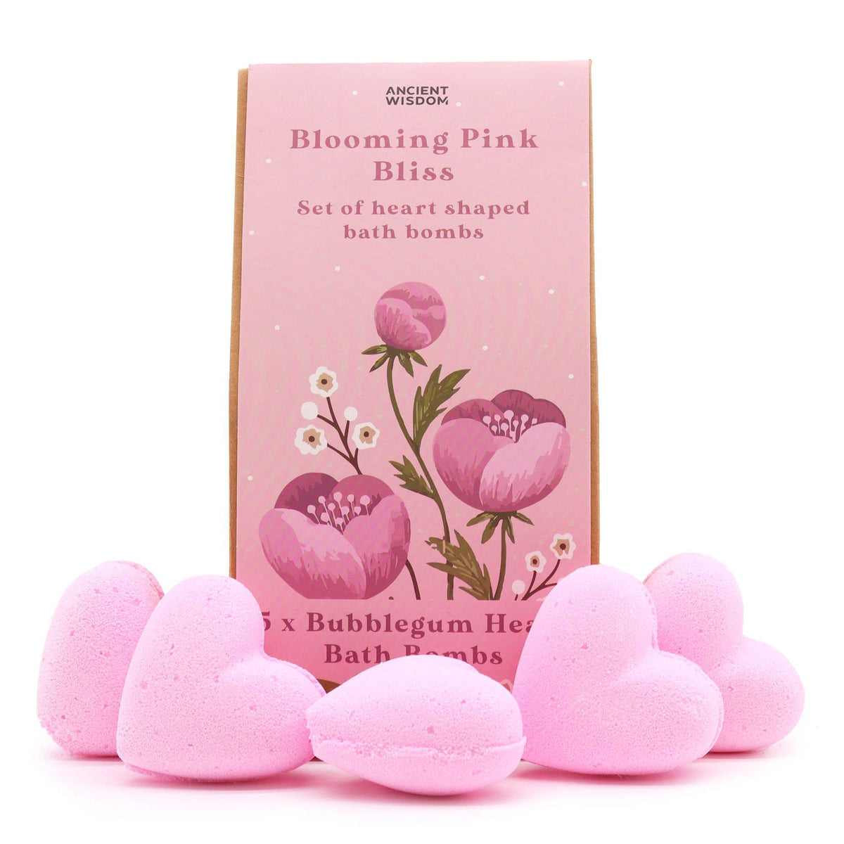 Self Care Bath Heart Gift Set – Blooming Pink Bliss, NooEdge UK