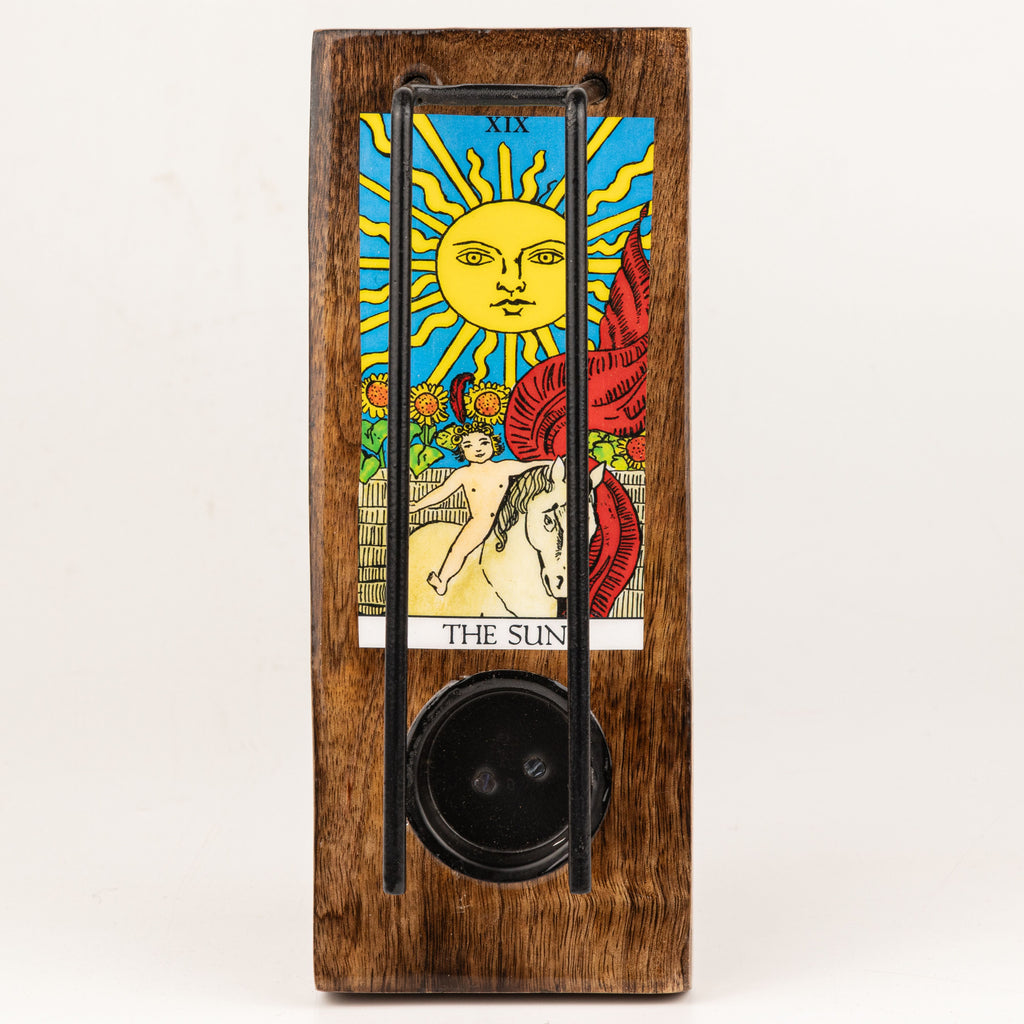 Large Sage Stick Heater Enamelled – The Sun detail, NooEdge UK