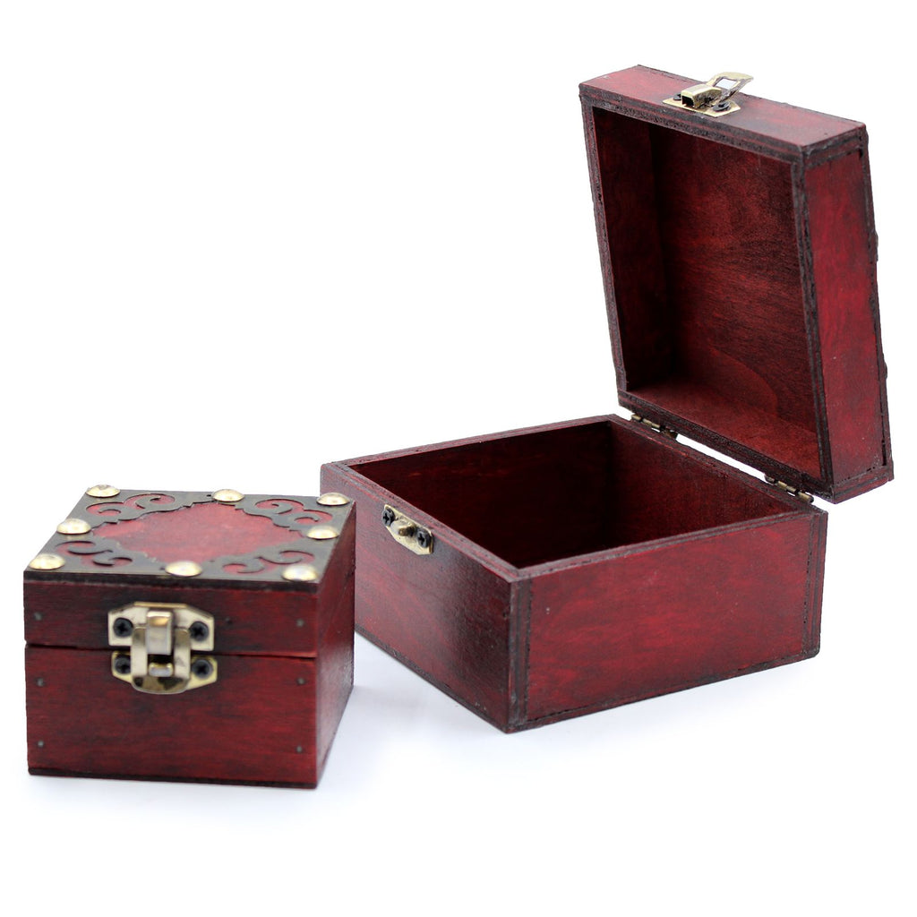 Set of 2 Gothic Square Boxes – alternate angle, NooEdge UK
