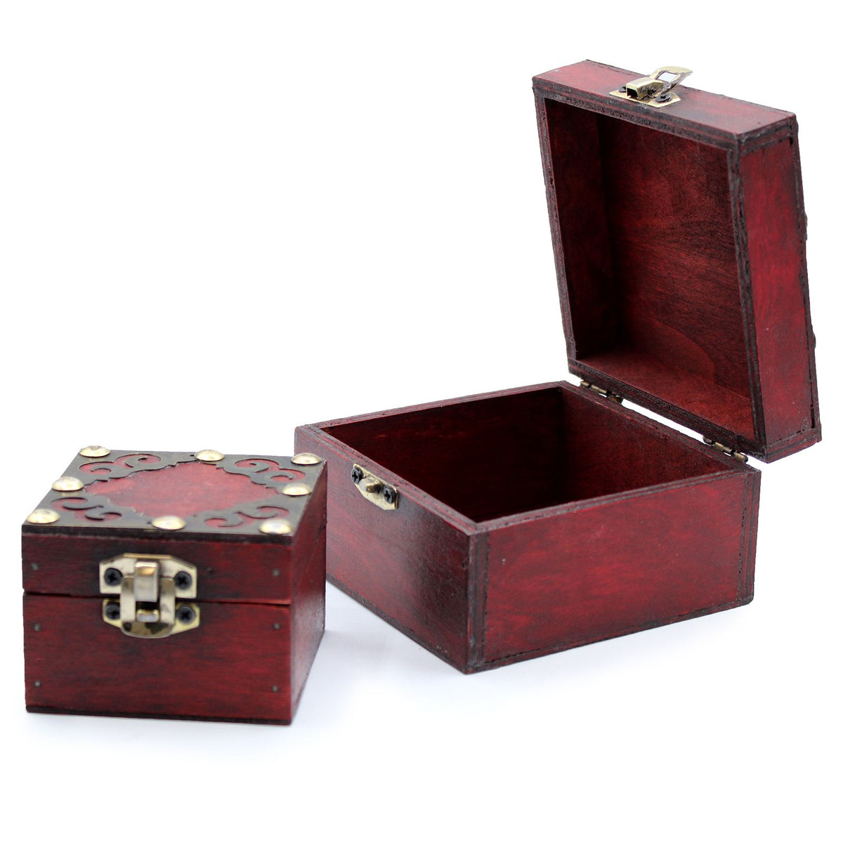 Set of 2 Gothic Square Boxes – alternate angle, NooEdge UK