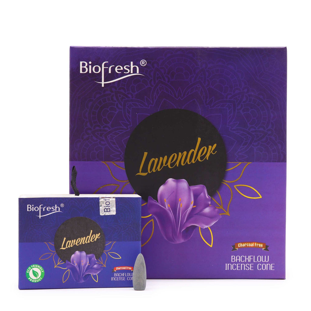 Biofresh Backflow Incense Cones – Lavender – NooEdge UK