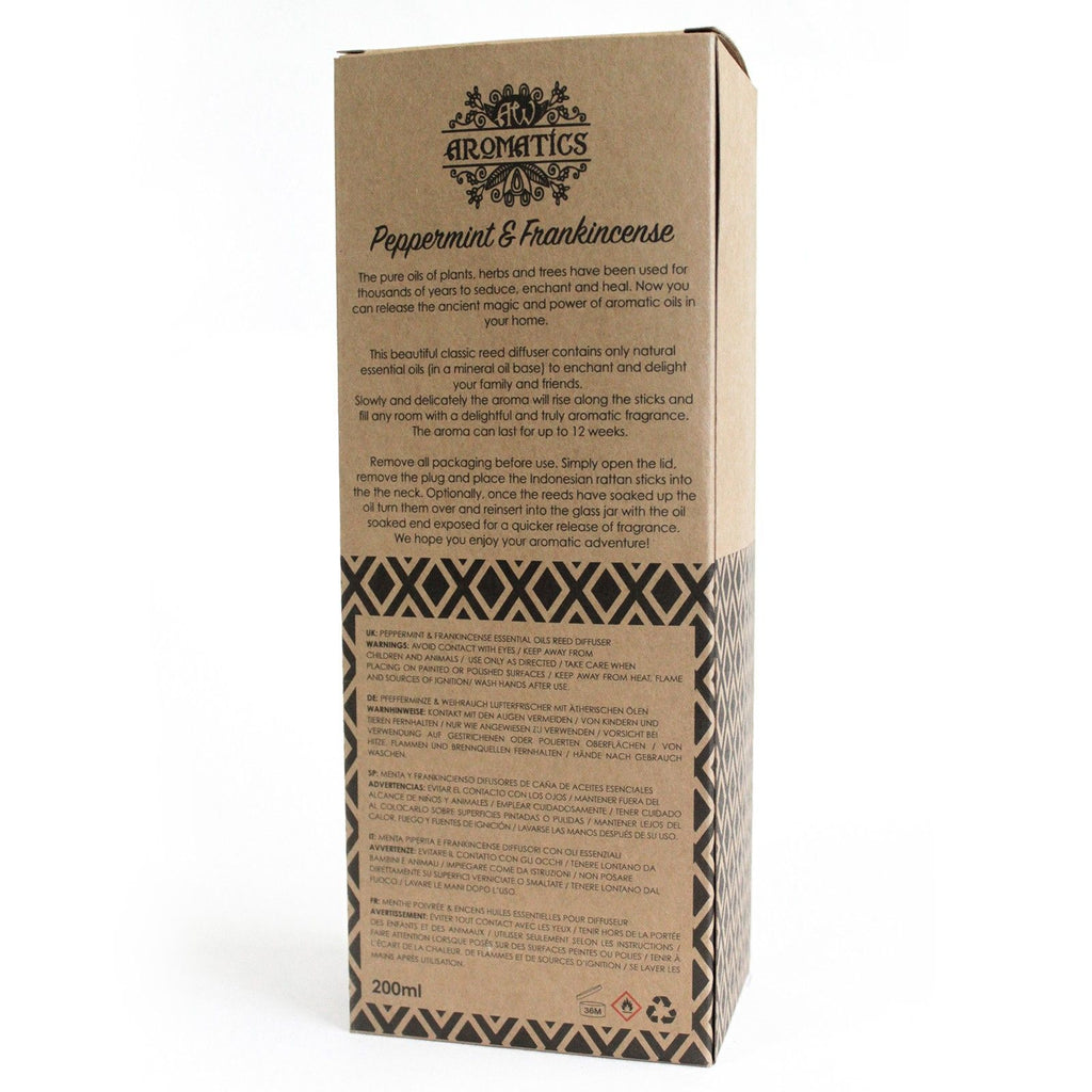 200ml Peppermint & Frankincense Essential Oil Reed Diffuser – NooEdge UK
