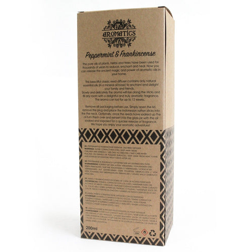 200ml Peppermint & Frankincense Essential Oil Reed Diffuser – NooEdge UK