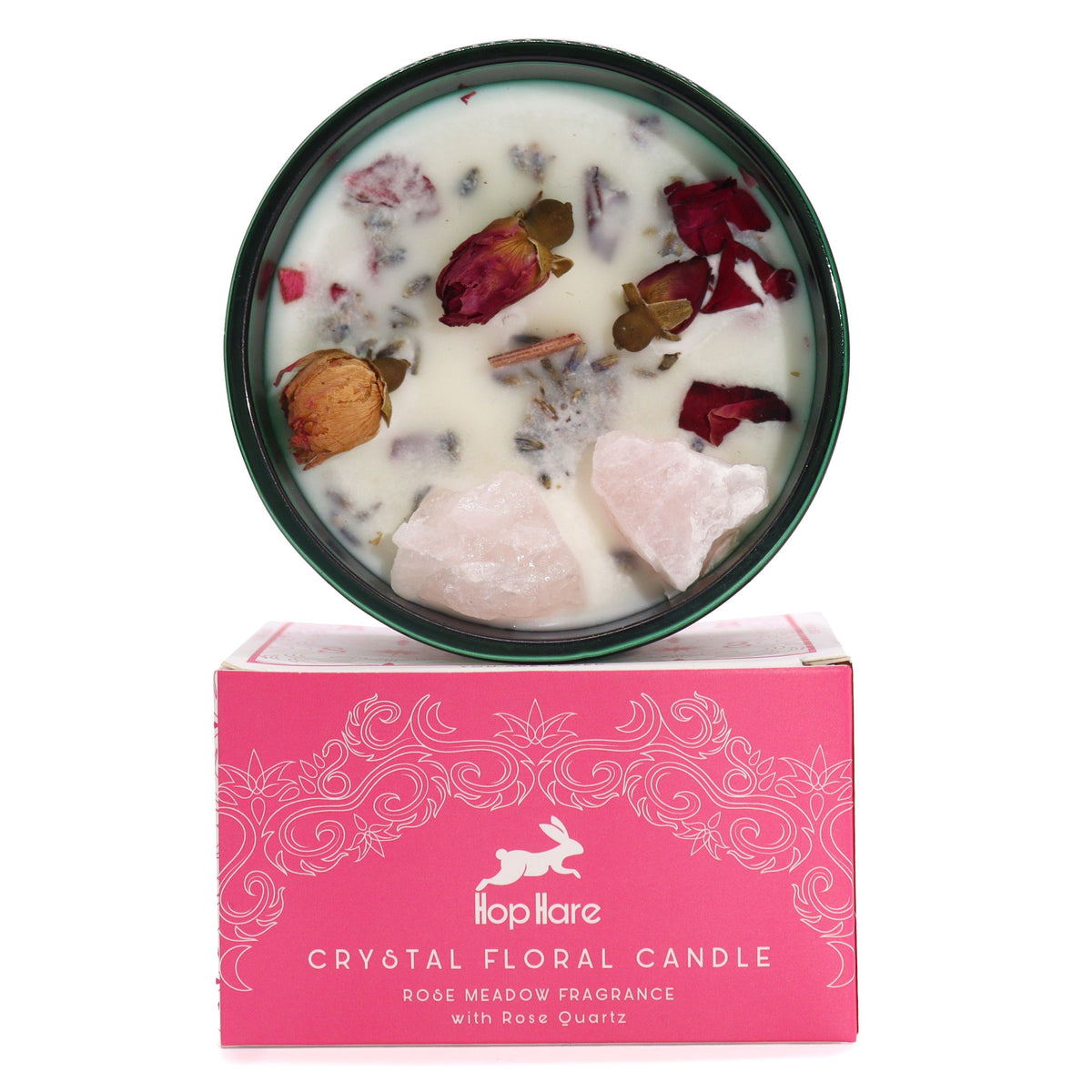 Hop Hare Crystal Magic Flower Candle – The Lovers – NooEdge UK