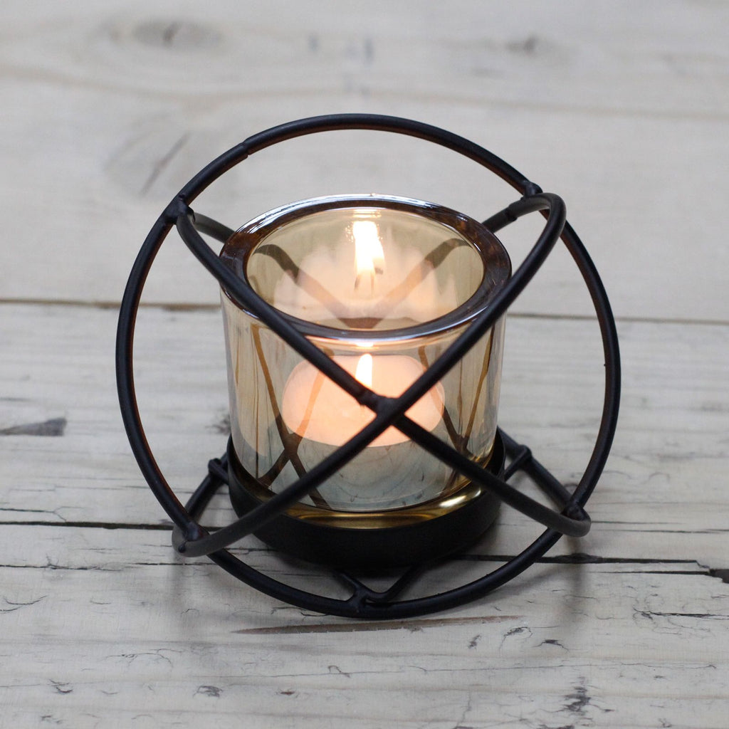 Centrepiece Iron Votive Candle Holder – 1 Cup Single Ball – NooEdge UK