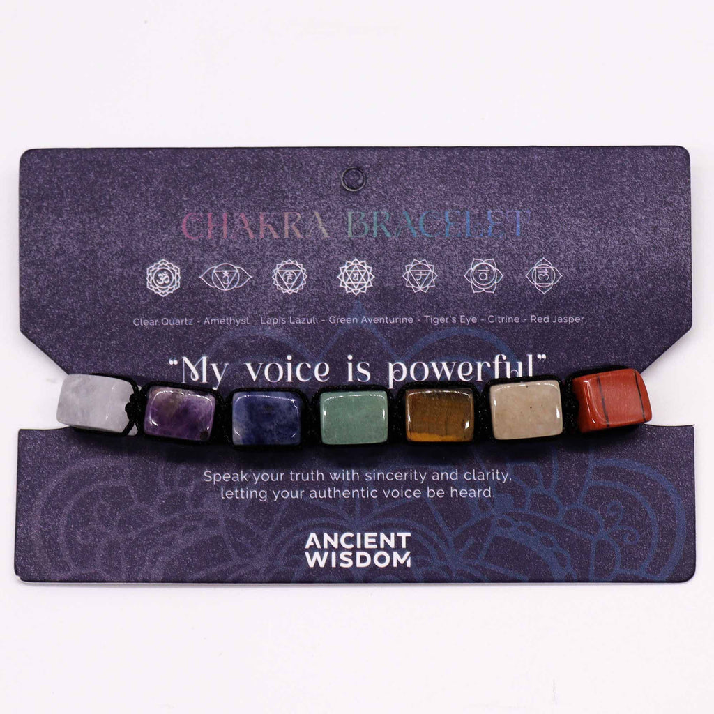 Chakra String Bracelet – Tumble Stones, NooEdge UK