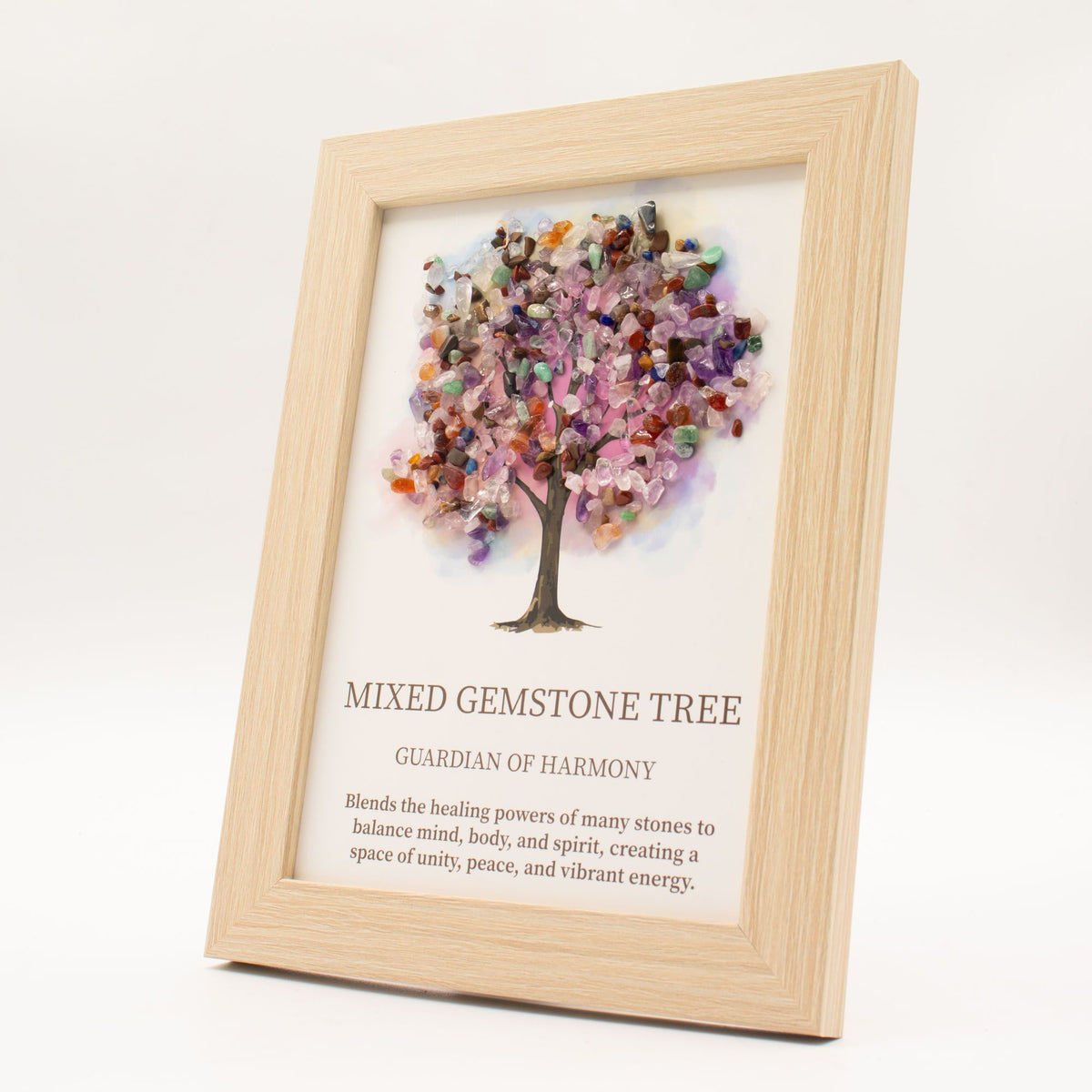 Gemstone Picture Tree of Life – Multi (20x14.7x1cm), NooEdge UK