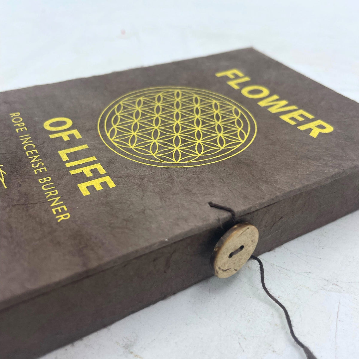 Rope Incense and Silver Plated Holder Set – Flower of Life alternate view, NooEdge UK