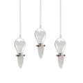 Two Piece Spinning Crystal Pendulum – Celestial Guide Clear Quartz, NooEdge UK