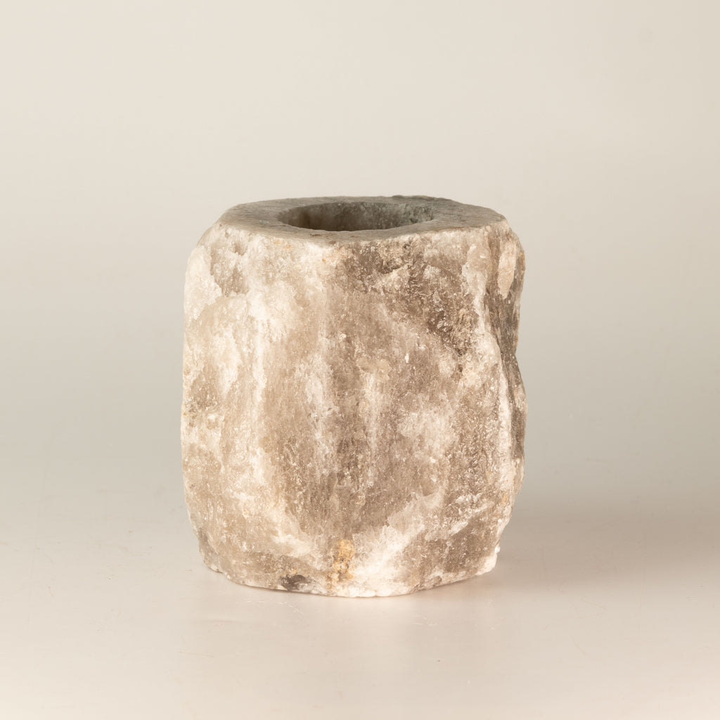 Himalayan Salt Candle Holder 600-800g – Grey, NooEdge UK