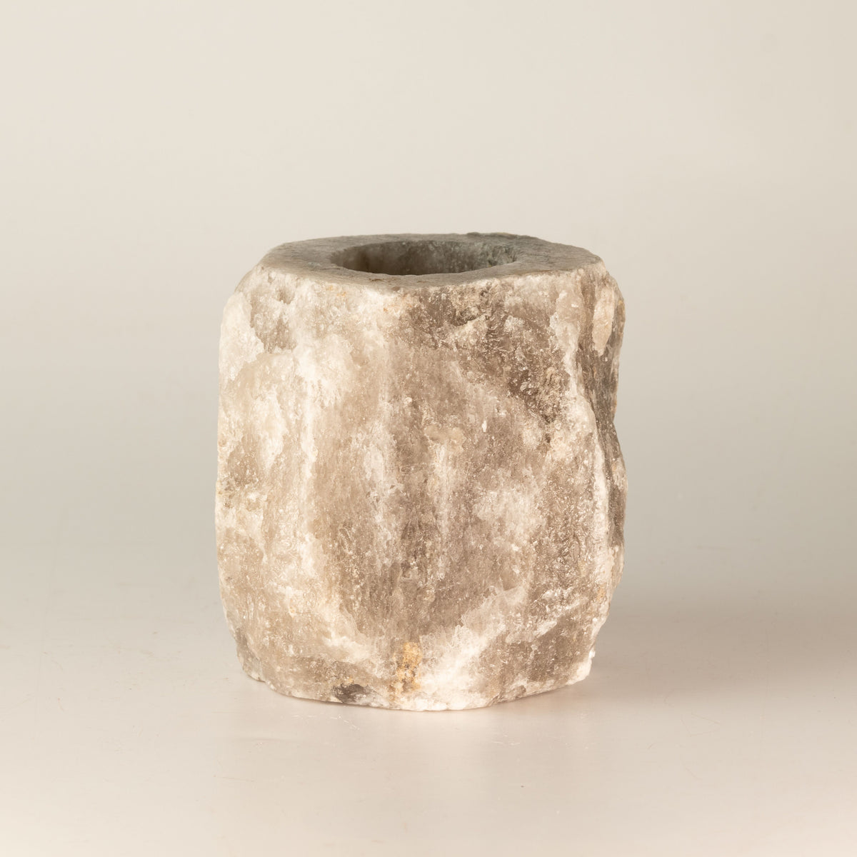 Himalayan Salt Candle Holder 600-800g – Grey, NooEdge UK