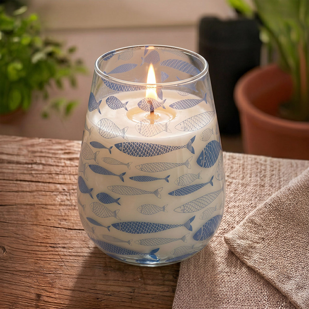 Tall Glass Jar Candles – Seabreeze, NooEdge UK