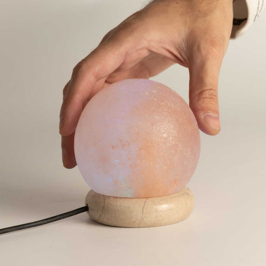 Quality USB Ball Salt Lamp – 8 cm (multi) detail, NooEdge UK