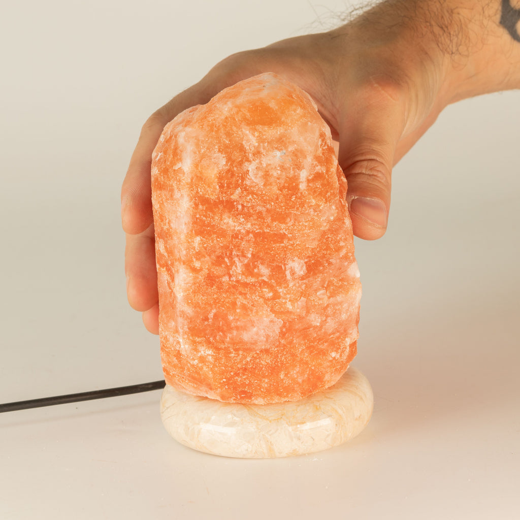 Quality USB Natural Salt Lamp – 11.5 cm (single) close-up, NooEdge UK