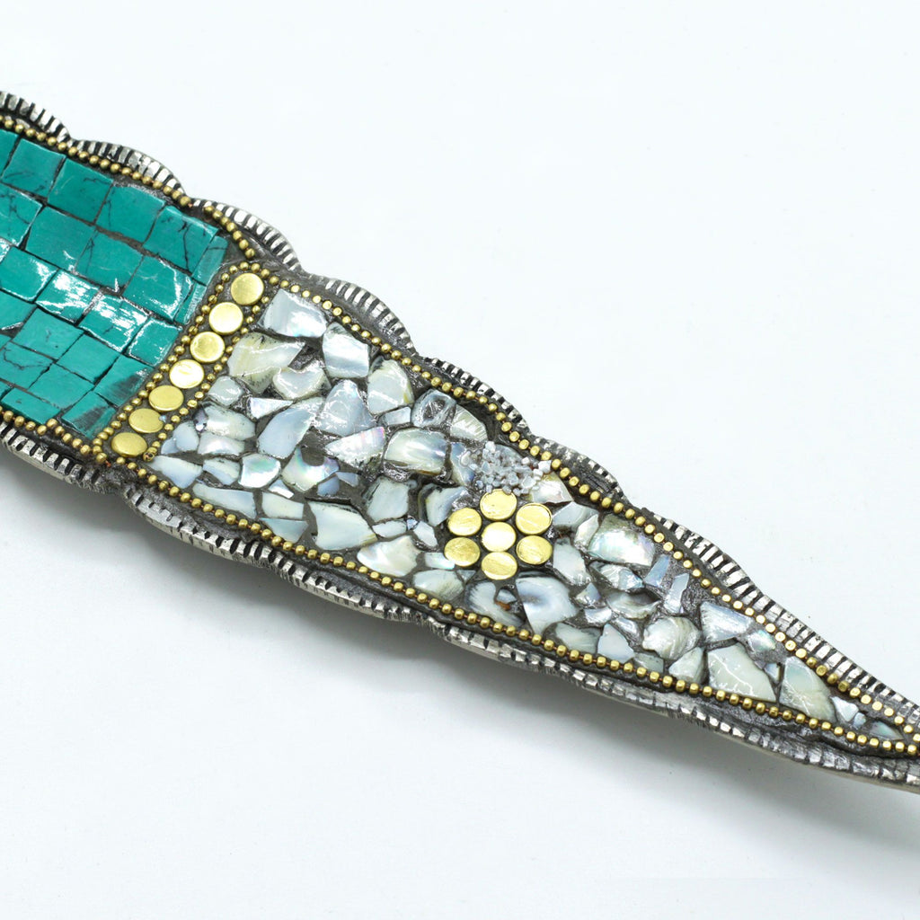 Buddha Long Leaf Tibetan Decor Incense Holder detail, NooEdge UK