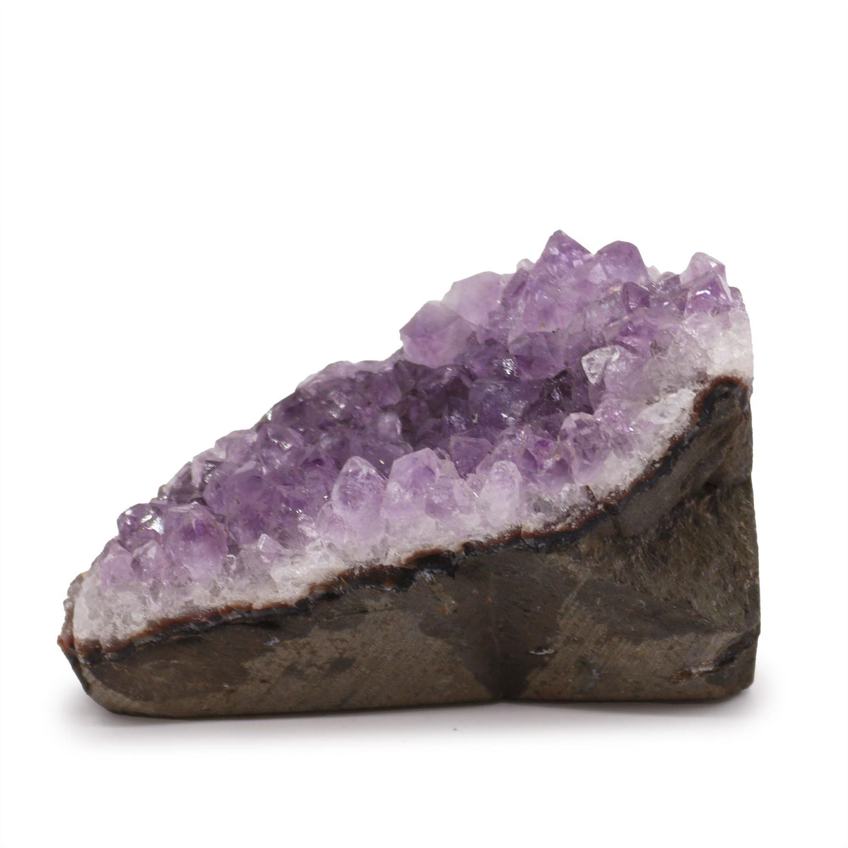 Medium Natural High Grade Amethyst Standing Cluster (approx 350 – 450g close-up, NooEdge UK