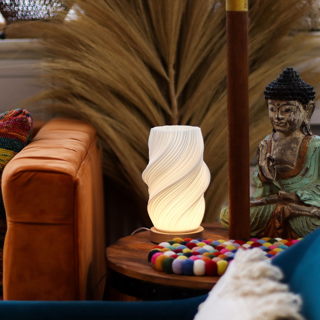 Wave USB Lamp with 3 Light Settings – alternate angle, NooEdge UK