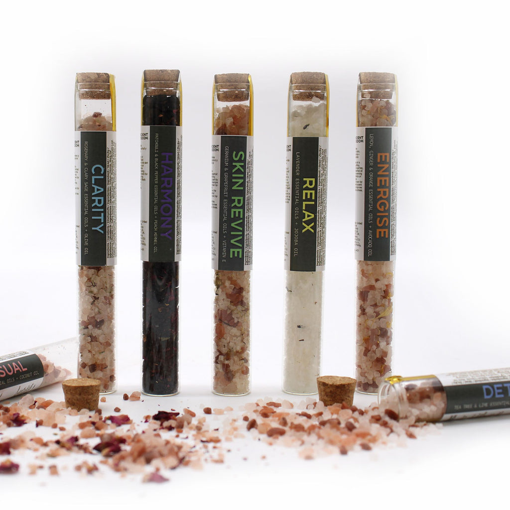 Bath Salts Gift Pack of 7 – front view, NooEdge UK