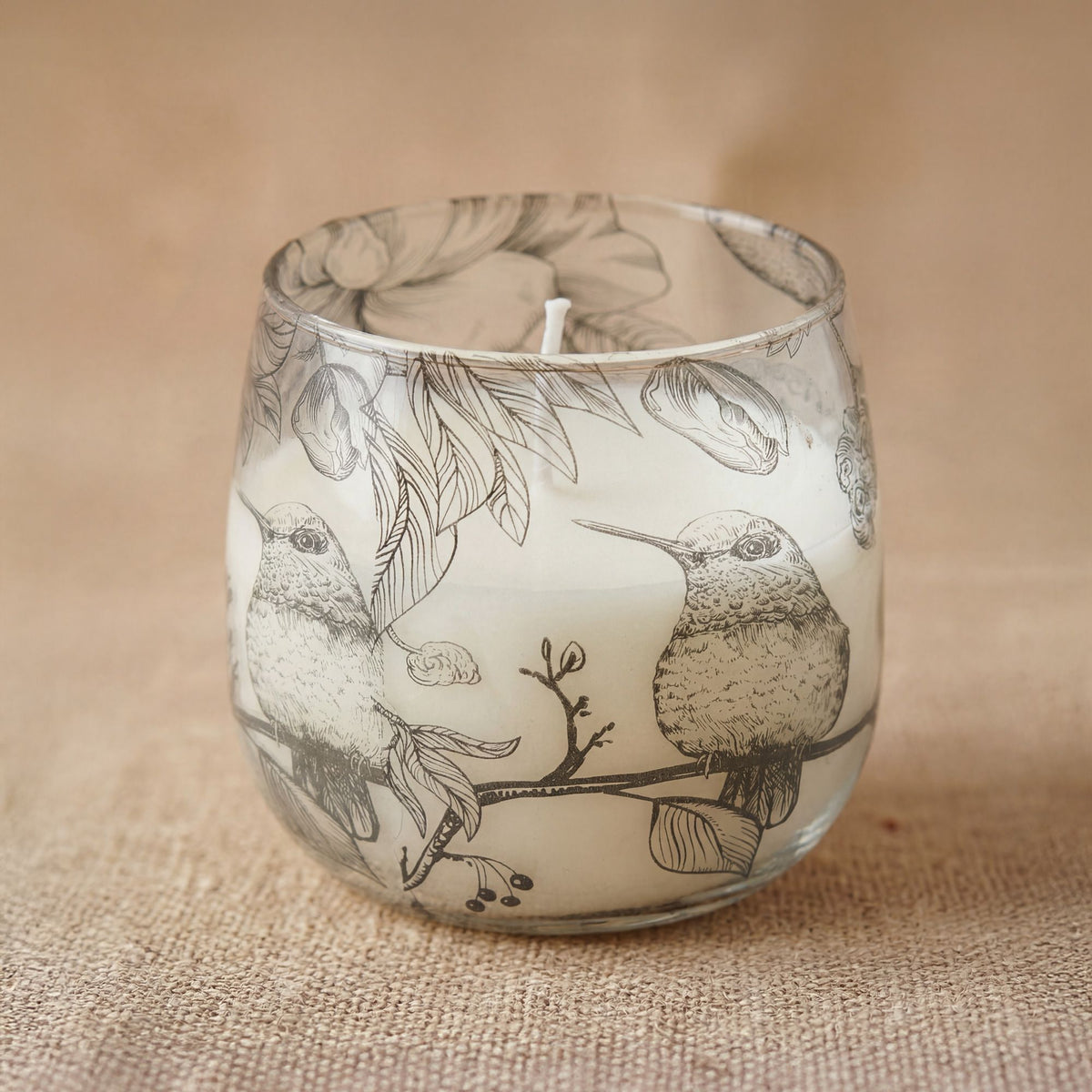 Medium Glass Jar Candles – alternate angle, NooEdge UK