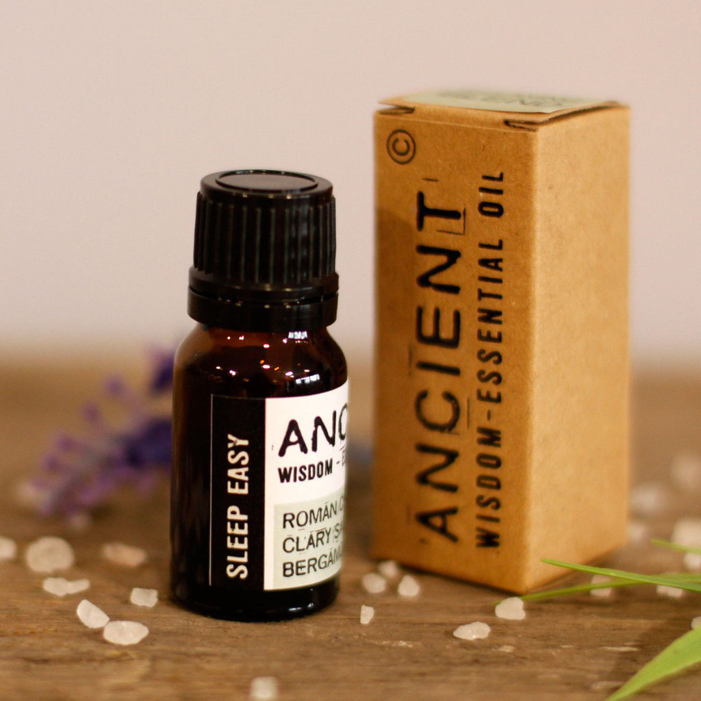 Sleep Easy Essential Oil Blend – Boxed 10ml close-up, NooEdge UK