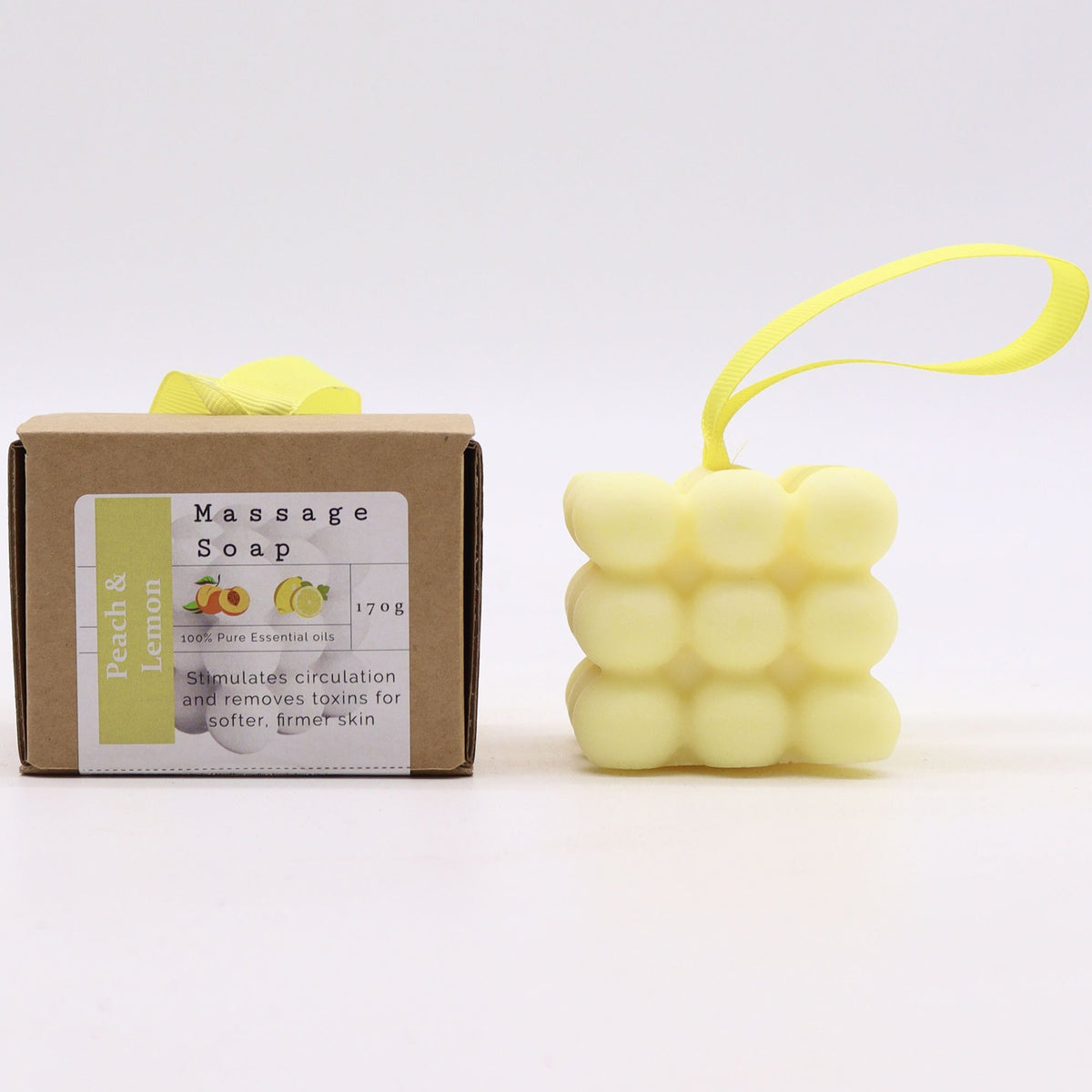 Boxed Single Massage Soaps – Peach & Lemon, NooEdge UK