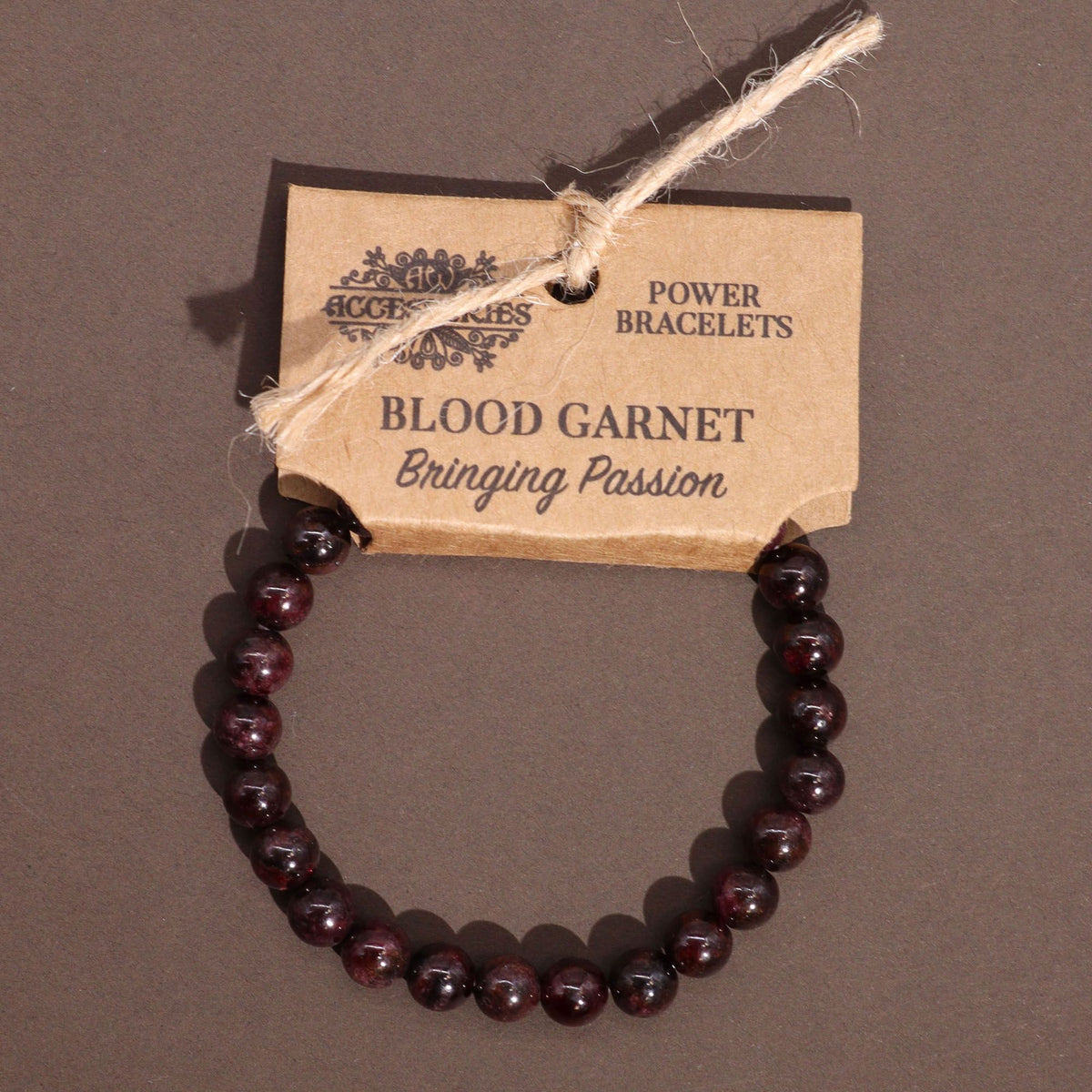 Power Bracelet – Blood Garnet, NooEdge UK