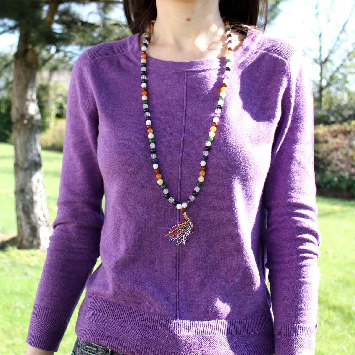 108 Bead Mala – alternate angle, NooEdge UK