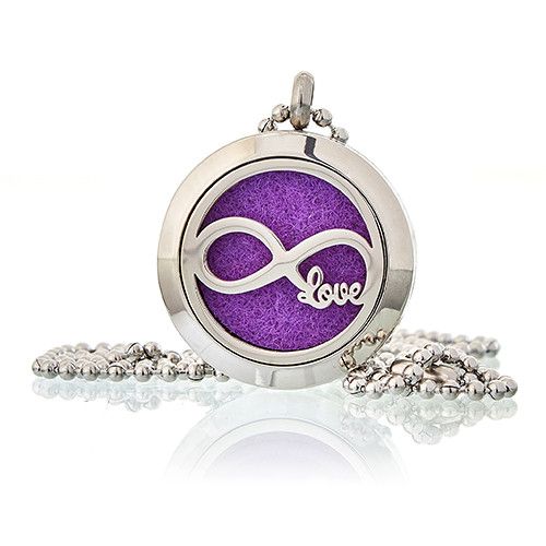 Aromatherapy Diffuser Necklace – Infinity Love 25mm, NooEdge UK