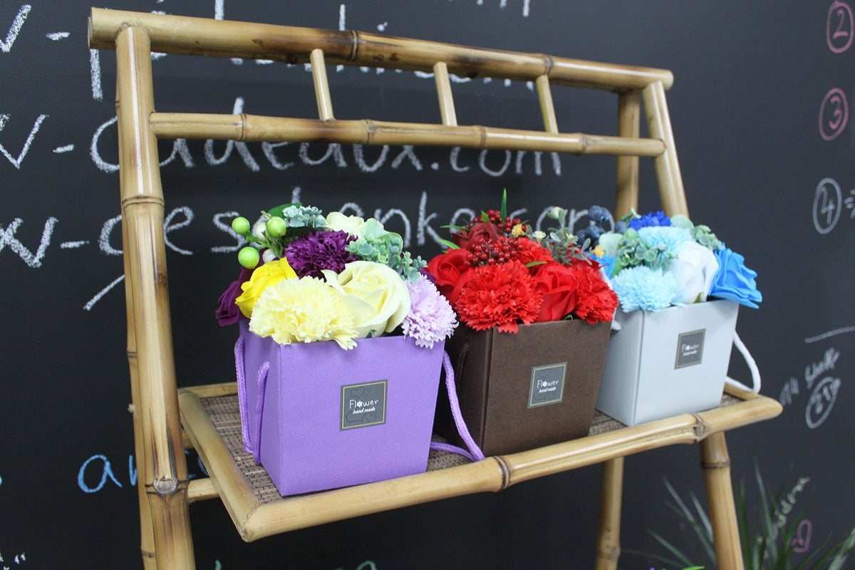 Soap Flower Bouquet – alternate angle, NooEdge UK